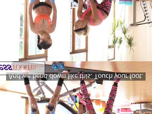 Fitness Rooms Giant natural boobs playgirl rubs soaked twat on youthful gym girl