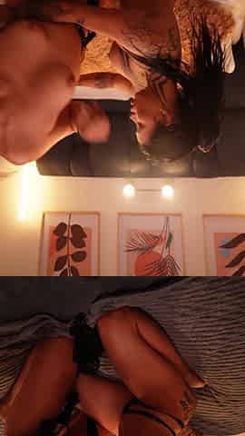 Nathalia Fox makes me bang her girlfriend, and surprises me with an anal squirt.