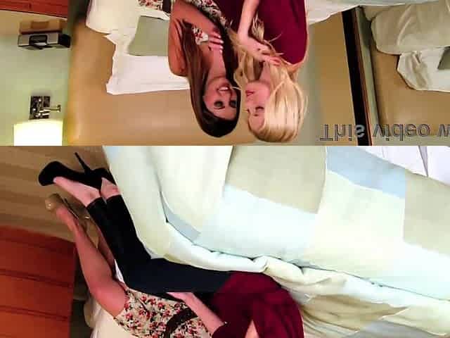 Charlotte Stokely and Natasha Malkova hotel meetup - Giving a kiss Couples