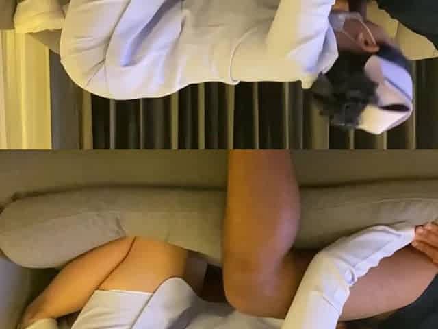 Nurse with a very gorgeous and large vagina. Her cunt is juicy and the picture is very clear.