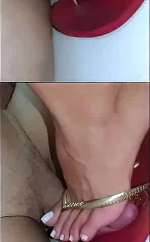 Mix of Foot Fetish clips from Amateur Trampling