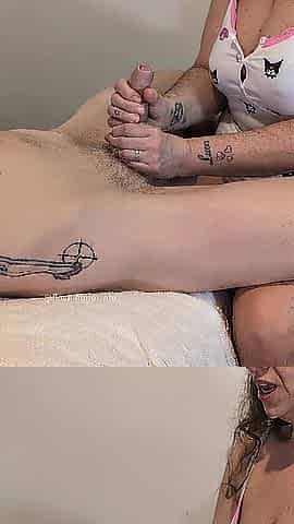 Hotwife smutty talk tugjob