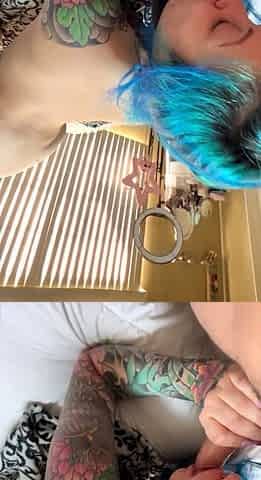 Warning Fantastic blonde big cock blowjob and cumshot
