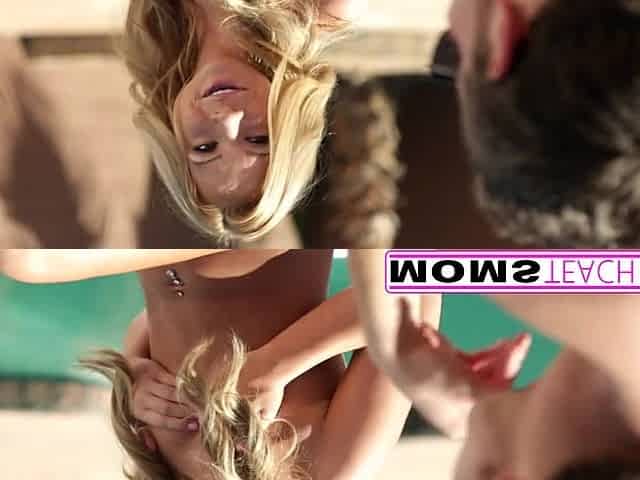 Mom Teaches Stepdaughter How to Please a Huge Cock