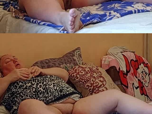 Girlfriend with Big Pussy Masturbates with Toys