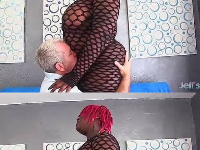 Super Hawt Black Plumper Marley XXX Devours a White Knob