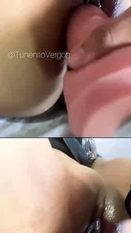 She loves to play with her New Dildo