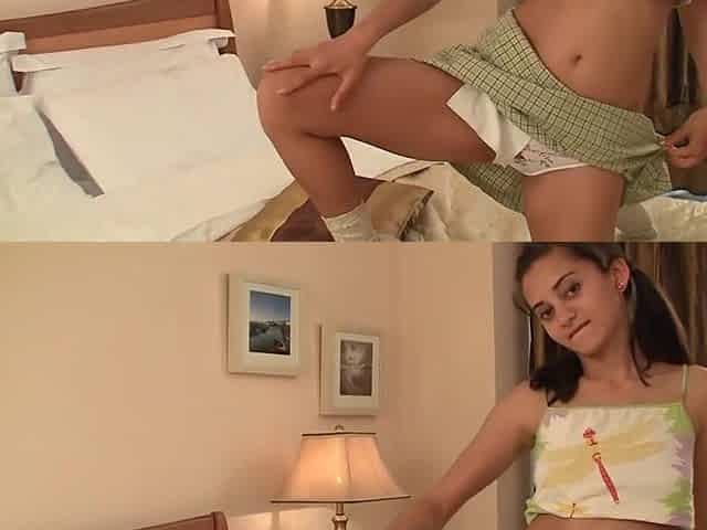 Tiny Brunette hair Shrima L's Fingers Her Vagina During the time that Widening Her Butt!