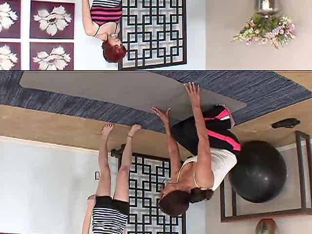 Magdalene St. Michaels Seduces Little Lesbian Zoey Nixon During Yoga