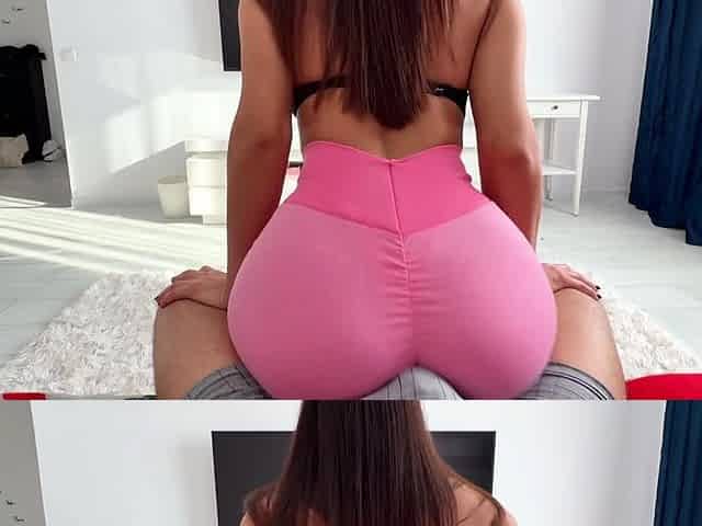 Big Ass stepsister humping stepbrother dick in tight