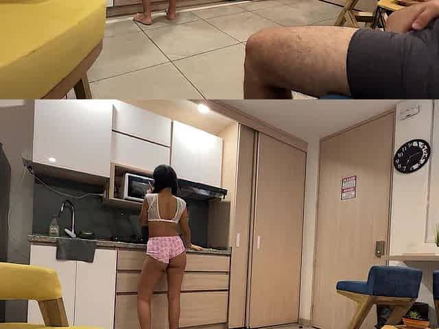 MY LARGE BUTT STEPSIST GIVES ME A CAPTIVATING DANCE WITH A CHEERFUL ENDING