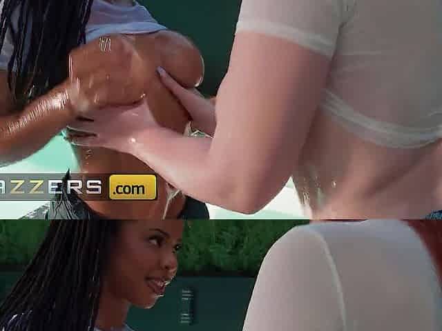 Oiled Up Kira Noir, Abigaiil Morris Brazzers