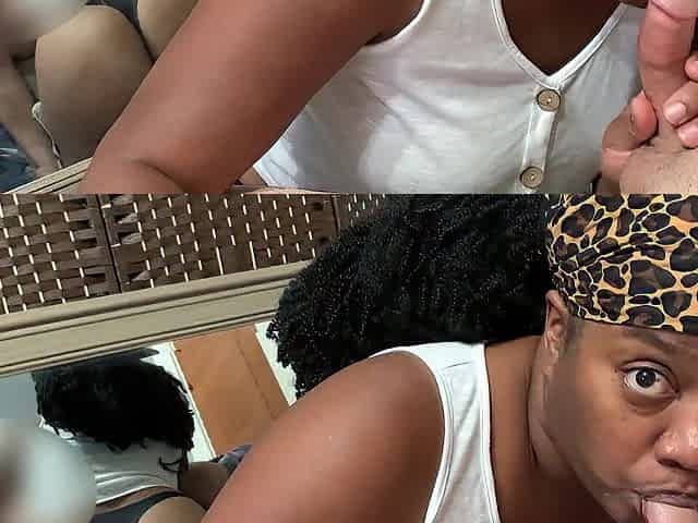 Black mother I'd like to fuck Eating Booty During Blow job