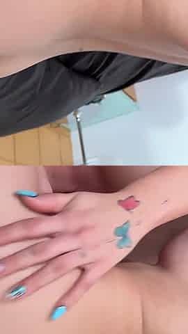Double Lesbian Encounter Between Yenifer Chacon and Ambar Prada, Scissors, Pussy Food