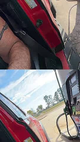 Pumping gas nude and pump didn't work :(