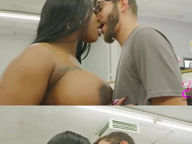Lustful black BBW unbelievable porn clip