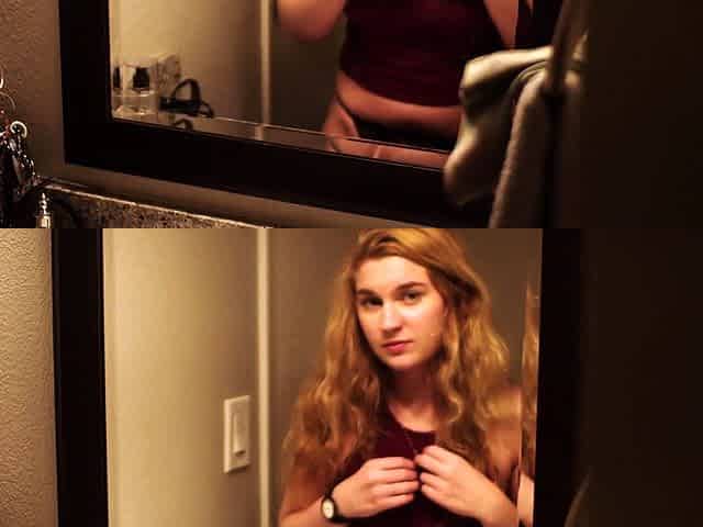 Cute blonde teen Lindsey solo toying pussy and ass