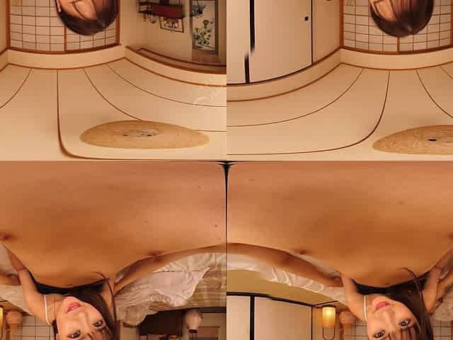 Charming Japanese teen VR breathtaking xxx scene