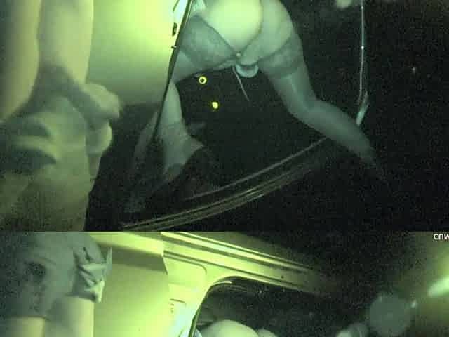 Parking Lot Gangbang Filmed with Nightshot Cam