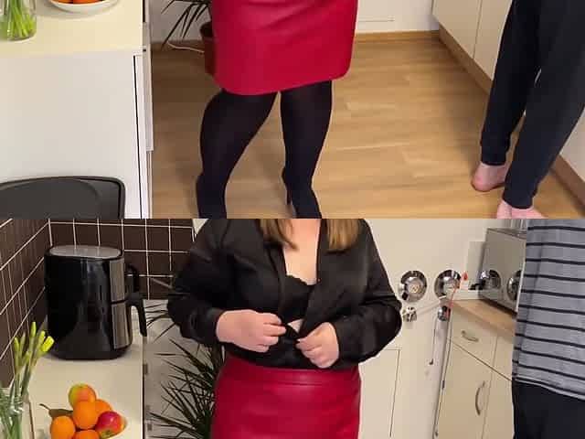 Sexy Stepmom Wants My Cum On Her Pantyhose