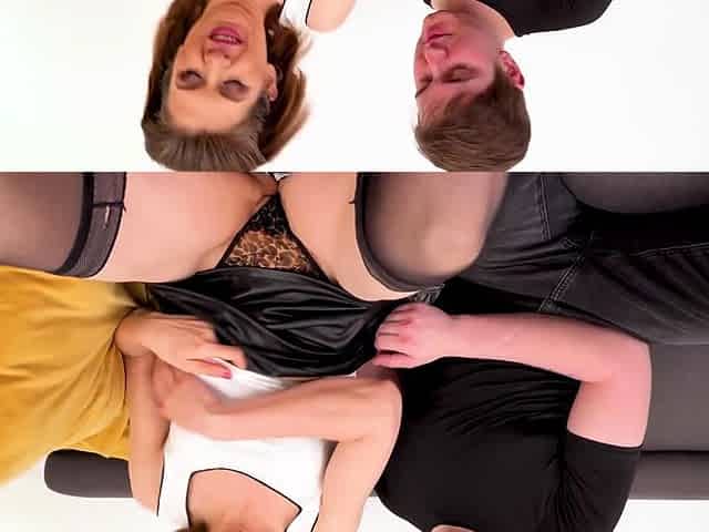 Mature Beauty Enjoys Hot Lover s Tongue