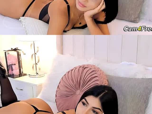 Slim Brunette Teases Herself Slowly in Bed