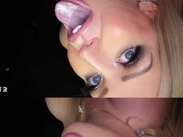 Compilation of Mckenzie Lee and others swallowing loads