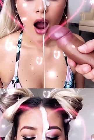 Compilation of cute gals getting ejaculation facials sometimes underwater ai