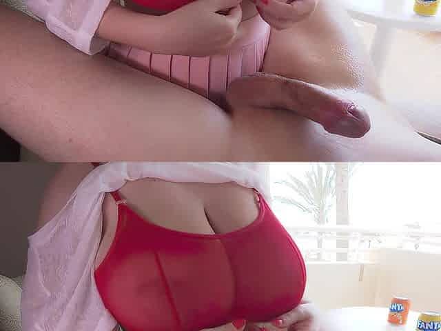 Hawt Girlfriend with Giant Natural Bazookas Gives Comics Tugjob & Titfuck - LilyKoti