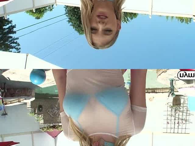 NYMPHO Breasty golden-haired teen Melody Marks filled with cum