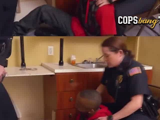 Big Booty Milfs Are Riding A Big Black Shlong In The Kitchen Floor