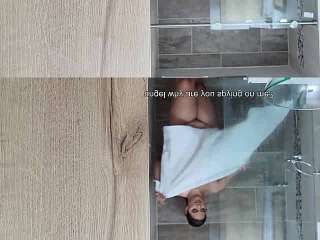 my stepsister taking a shower and that babe lets me screw her in the booty savannah watson