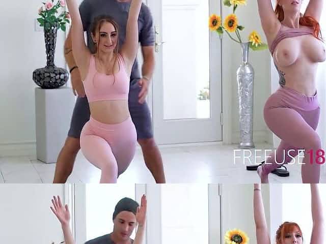 Yoga Instructor Makes mother I'd like to fuck Bendover And Free Uses 'em- Penelope Kay, Lauren Phillips