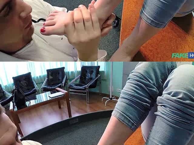FEET Loving Doctor CUMS TWICE with a Redhead with Great Raunchy Skills - Fake Hospital