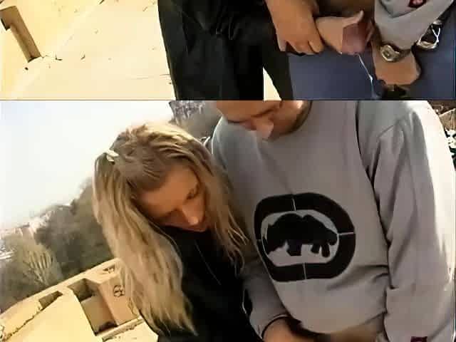 Classic handjobs in public places