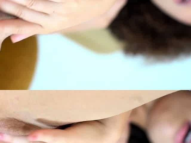 Ebony moaning in solo