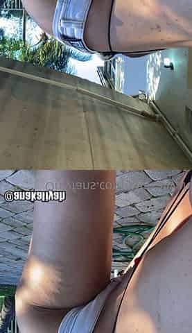 Amateur striptease and Solo masturbation
