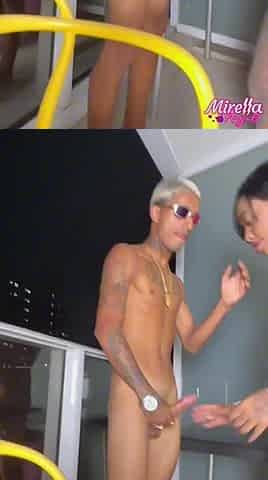 That lascivious little doxy merely got banged in the butt.