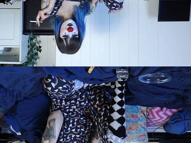 Hairy Clown Smokes