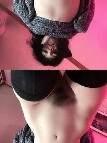 Amateur sexy teen brunette posing