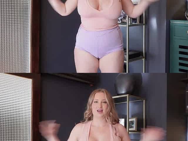 Australian, curvy golden-haired bikini try on haul