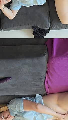 Big Tits BBW Masturbates Her Pussy to Orgasm with Dildo and Fingers