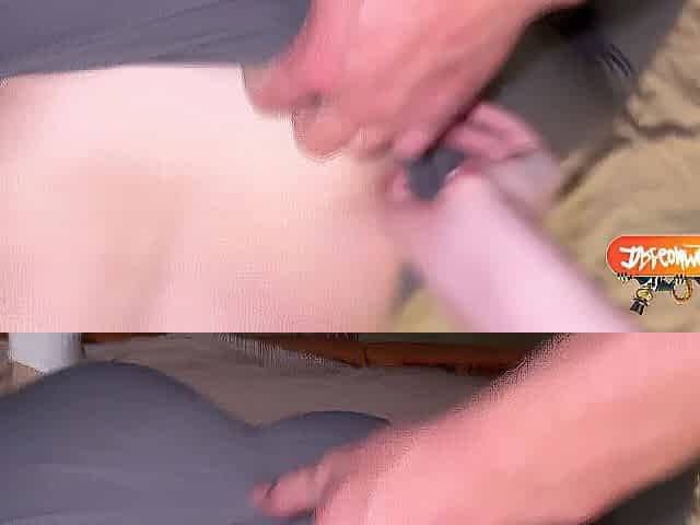 Checking out my stepsister's fresh leggings and screwing her large butt