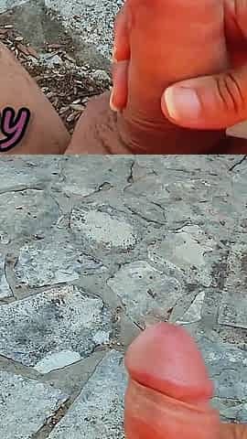 Dick Flash! We Got Caught! Teacher Handjob Nude at the Sea in Croatia! - Misscreamy