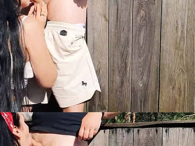 [bts] Risky Outdoor Facefuck and Cum in Throat. We Did It at the Hunting Tower!