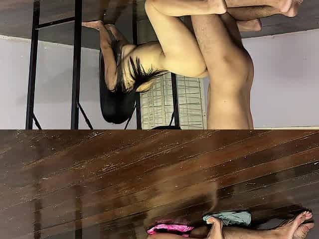 Natural priceless gal standing sex with her boss at work