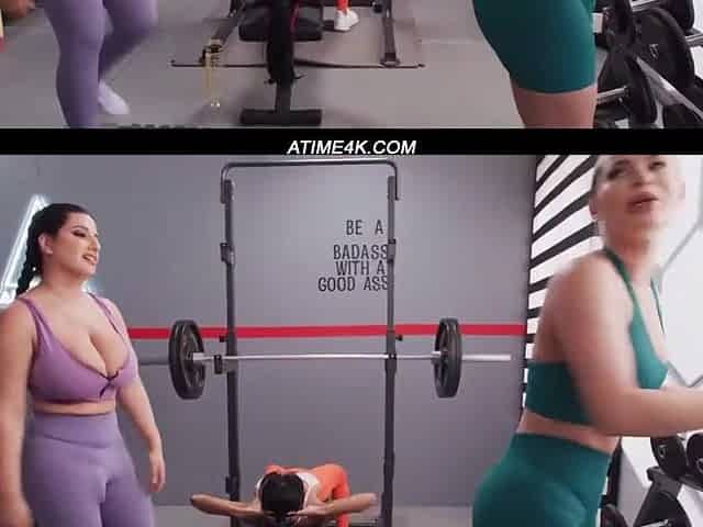 Lesbo three-some porn scene - Ember Snow, Nicole Aria and Sarah Arabic