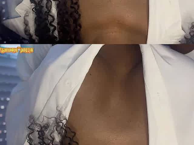 I wish your white jizz on my ebony breasts stepdad, do it for me