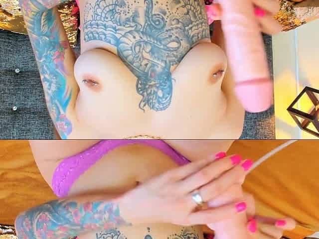 hermanastra otaku con la vulva llena de jizz follada por un gran sex toy y un pene