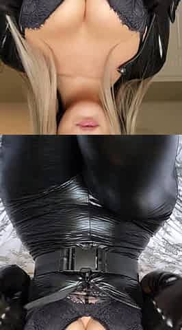 Dirty Blonde Mommy Big Boobs Smokes Masturbate